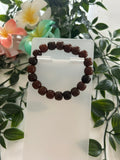 Bracelet Perles Cubiques Acajou BODHI
