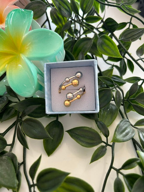 Bague Bicolore Or & Argent – Acier Fort Inoxydable Ajustable